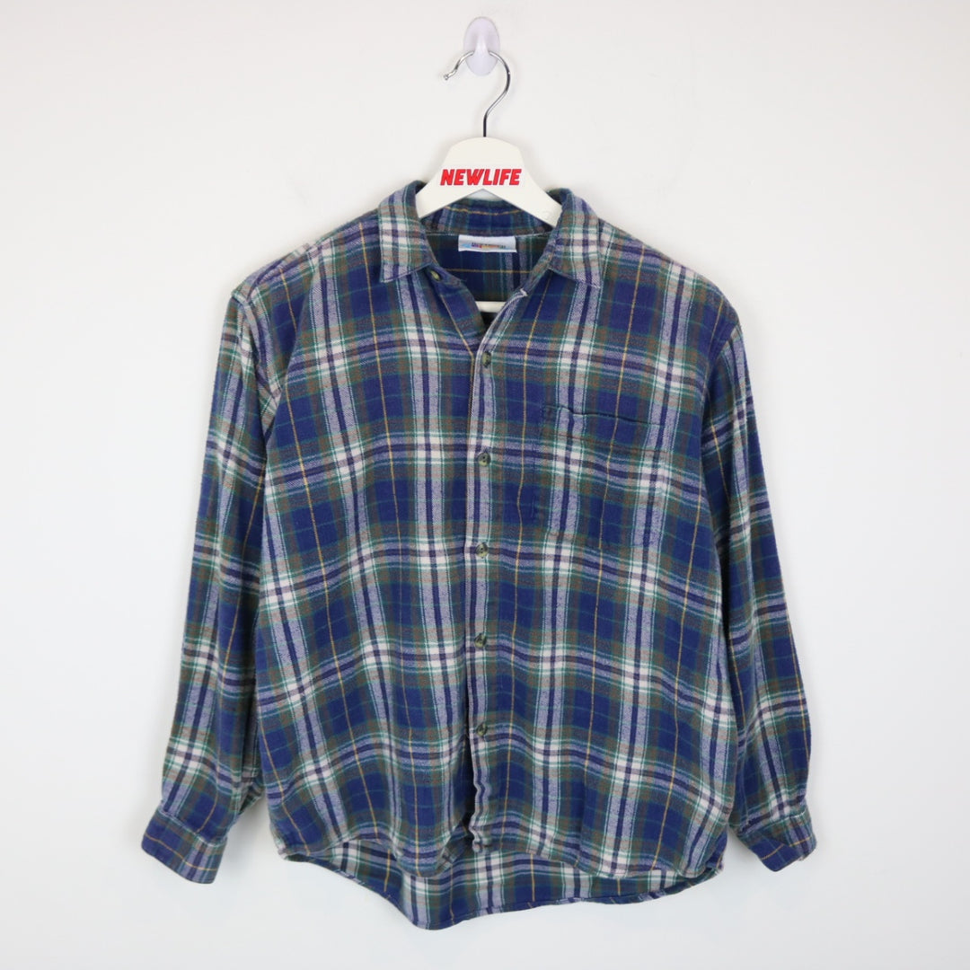 Vintage 90's Northern Getaway Plaid Flannel Button Up - XS-NEWLIFE Clothing