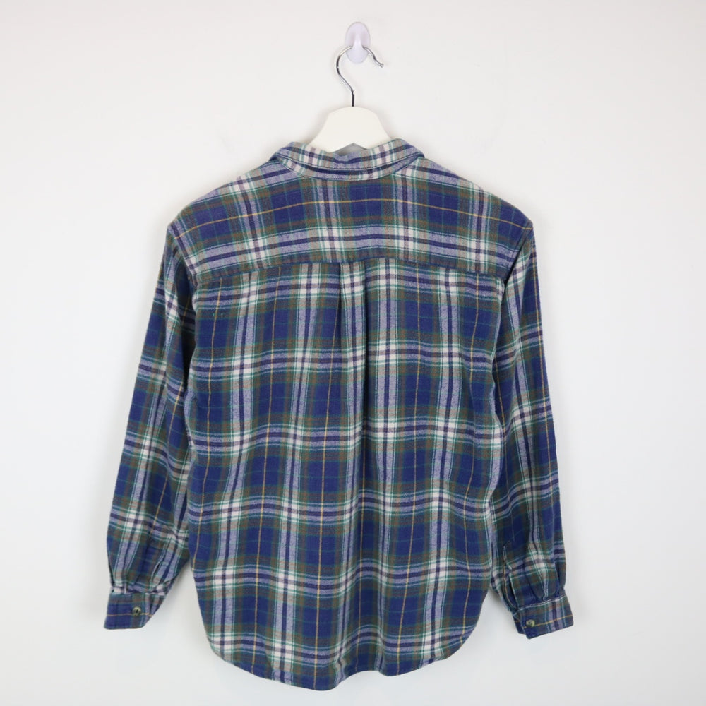 Vintage 90's Northern Getaway Plaid Flannel Button Up - XS-NEWLIFE Clothing
