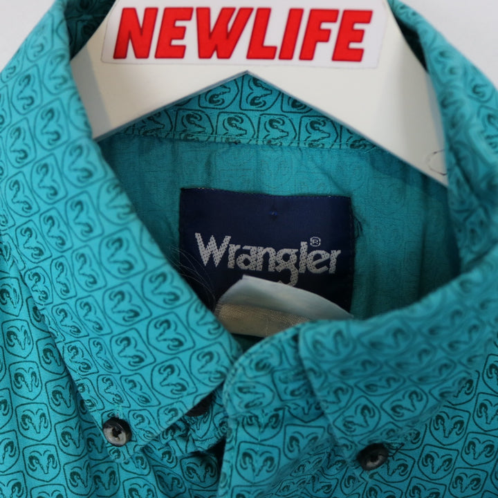 Vintage 00's Wrangler Dodge Ram Rodeo Series Western Button Up - S-NEWLIFE Clothing