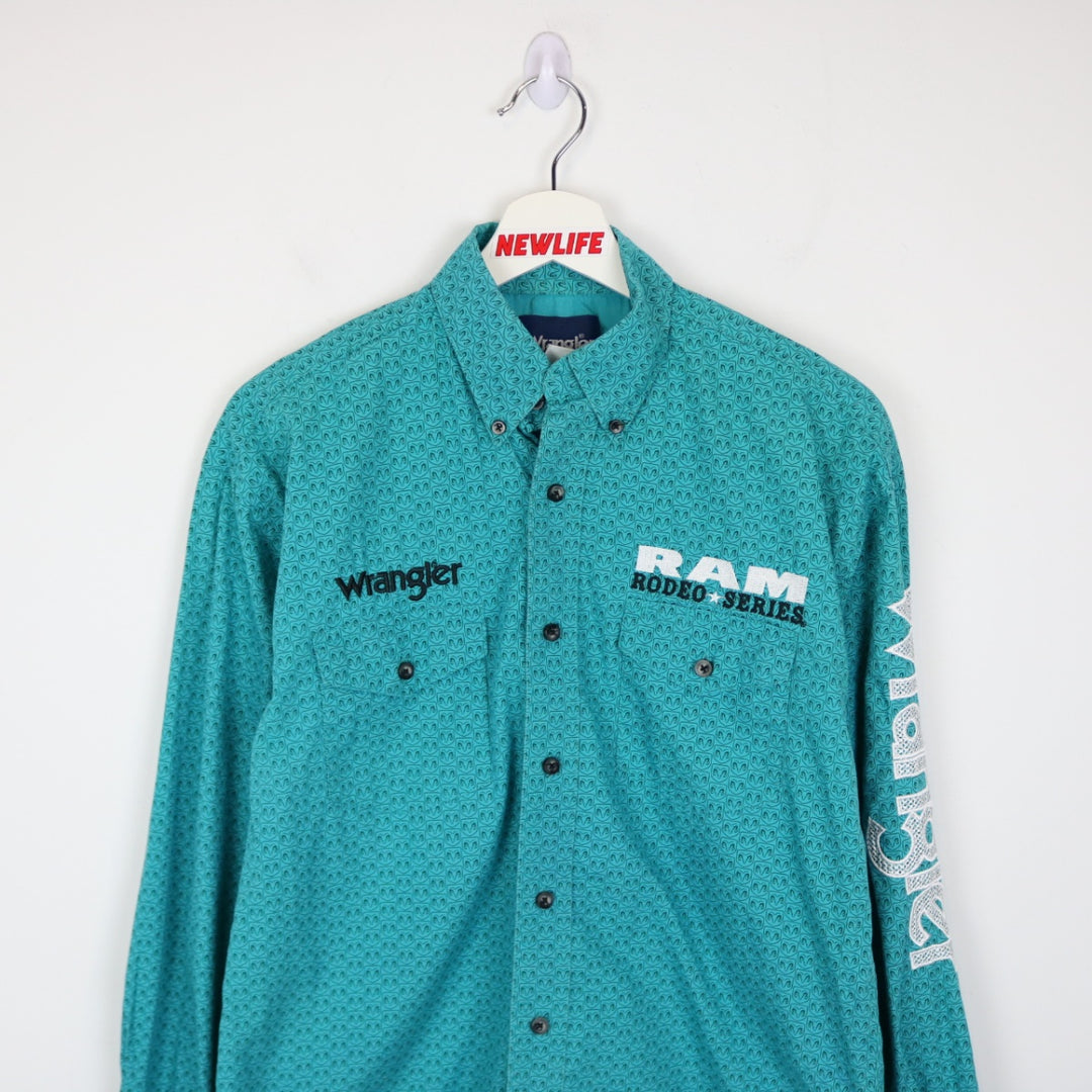 Vintage 00's Wrangler Dodge Ram Rodeo Series Western Button Up - S-NEWLIFE Clothing