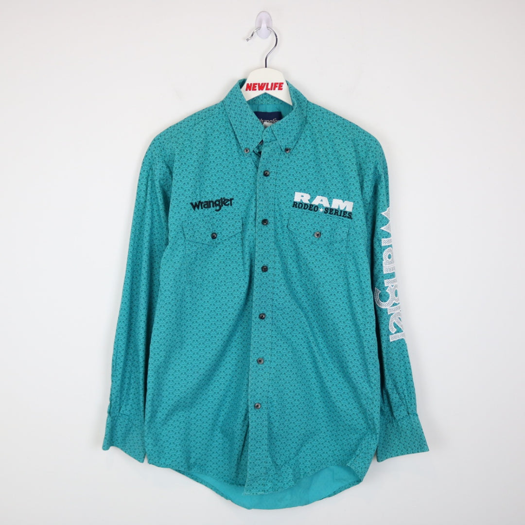 Vintage 00's Wrangler Dodge Ram Rodeo Series Western Button Up - S-NEWLIFE Clothing