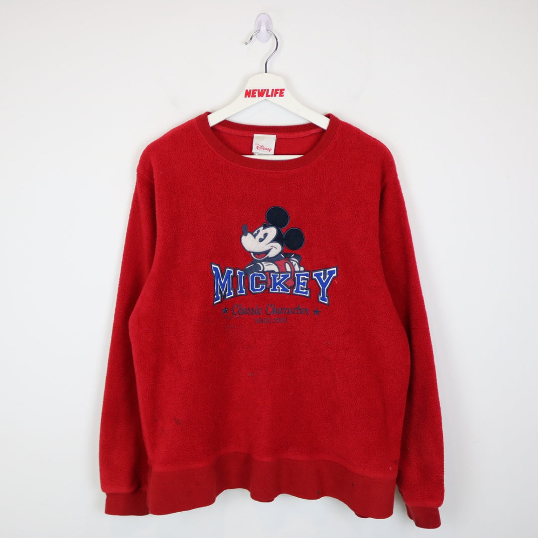 Vintage 90's Disney Mickey Mouse Fleece Sweater - M-NEWLIFE Clothing