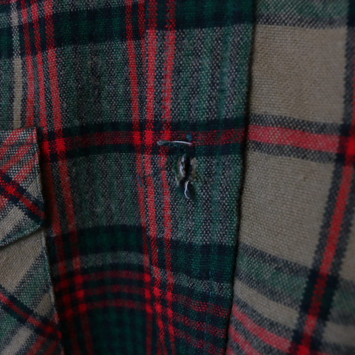 Vintage 80's Plaid Flannel Button Up - M-NEWLIFE Clothing