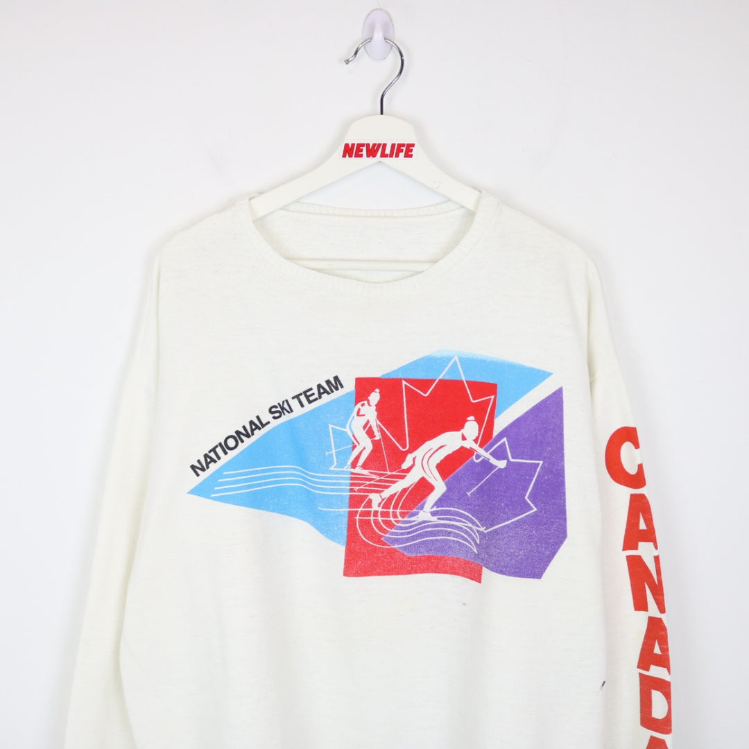 Vintage 80's Canada National Ski Team Crewneck - L-NEWLIFE Clothing