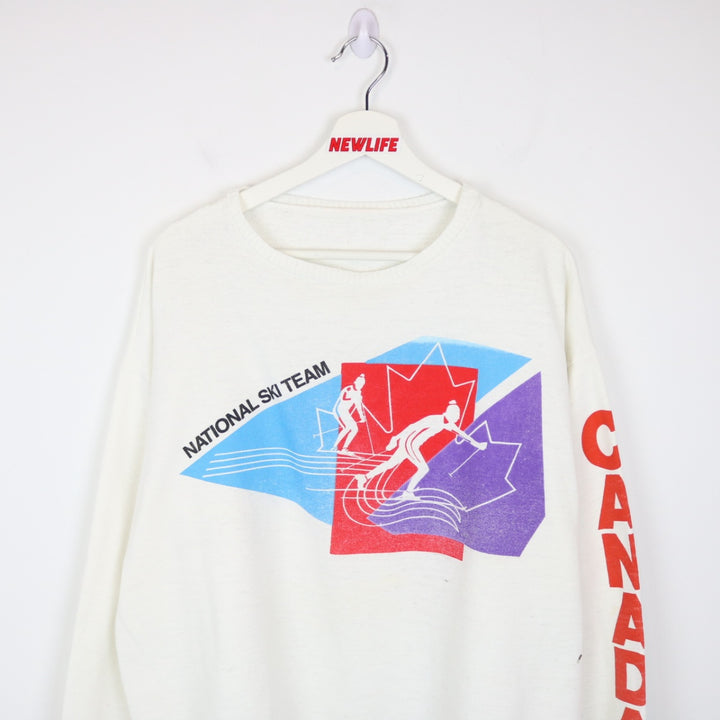 Vintage 80's Canada National Ski Team Crewneck - L-NEWLIFE Clothing