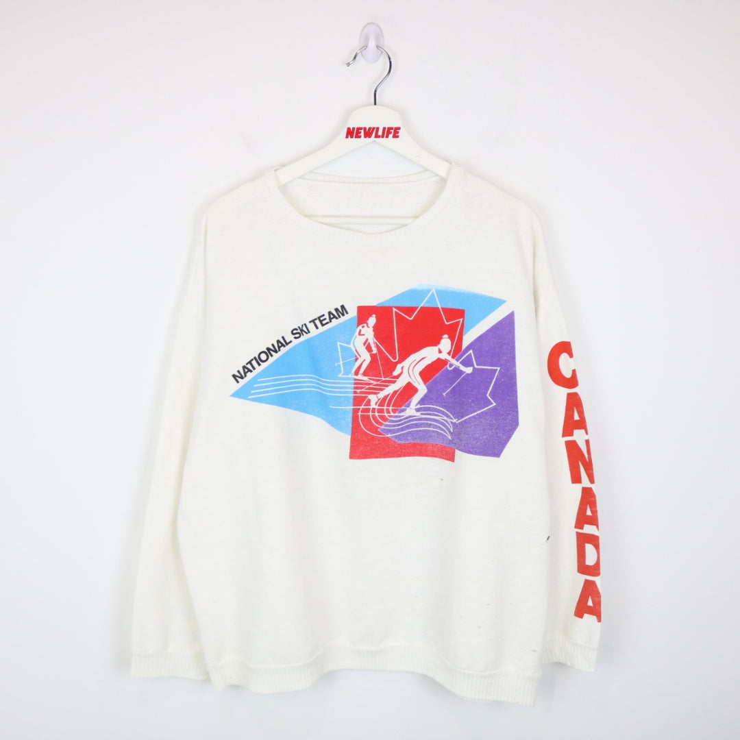 Vintage 80's Canada National Ski Team Crewneck - L-NEWLIFE Clothing