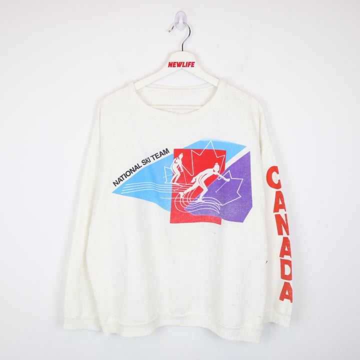 Vintage 80's Canada National Ski Team Crewneck - L-NEWLIFE Clothing
