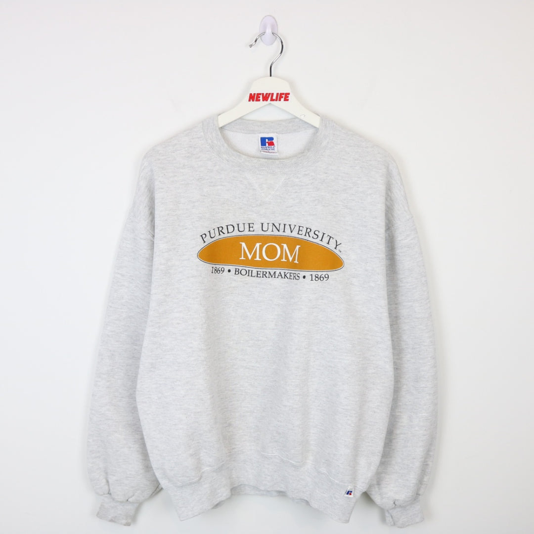 Vintage 90's Purdue University MOM Russell Crewneck - L-NEWLIFE Clothing