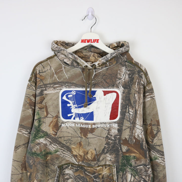 Y2K Major League Bowhunter Real Tree Camo Hoodie - L-NEWLIFE Clothing