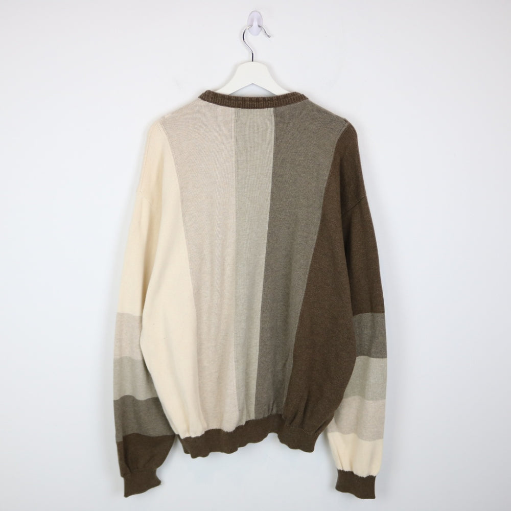 Vintage 90's Tosani Patterned Knit Sweater - XL-NEWLIFE Clothing