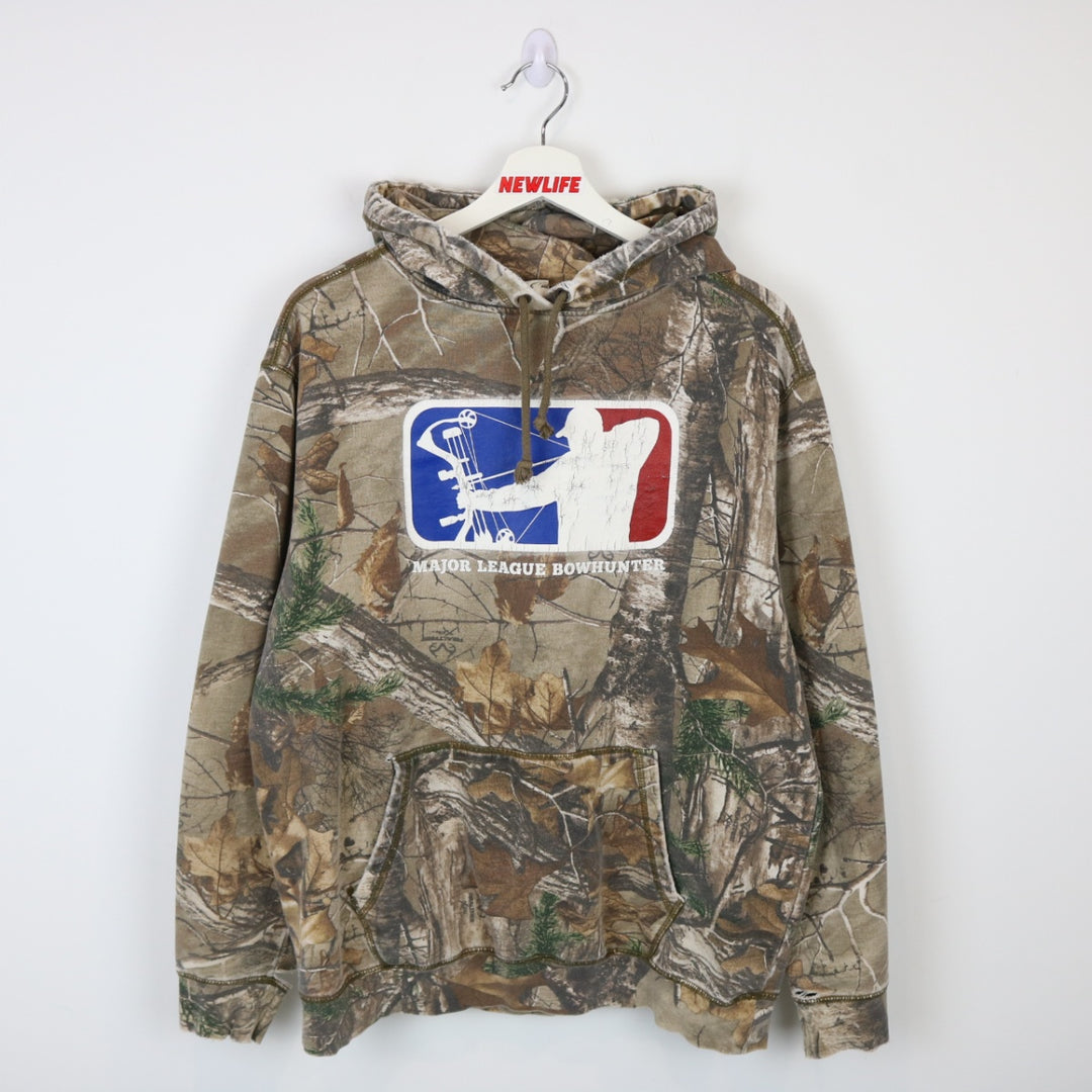 Y2K Major League Bowhunter Real Tree Camo Hoodie - L-NEWLIFE Clothing