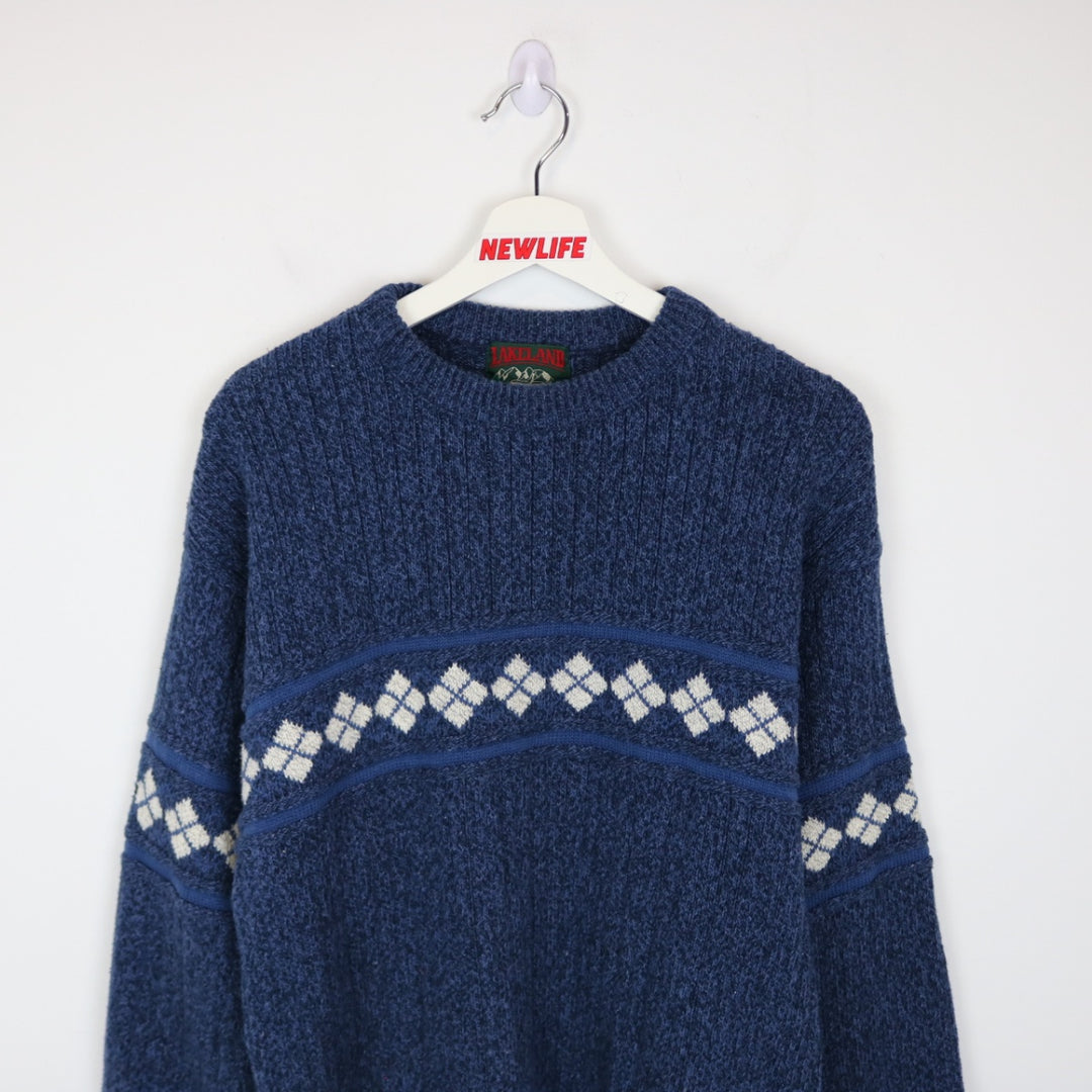 Vintage 90's Lakeland Patterned Knit Sweater - S-NEWLIFE Clothing