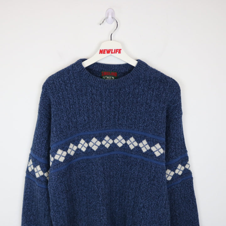 Vintage 90's Lakeland Patterned Knit Sweater - S-NEWLIFE Clothing