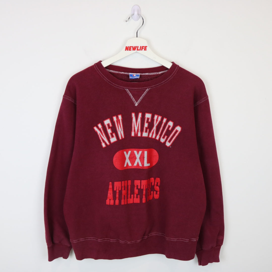 Vintage 80's New Mexico Athletics Champion Crewneck - M-NEWLIFE Clothing