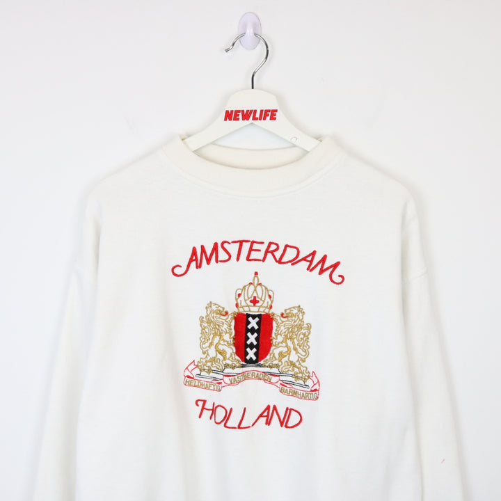 Vintage 90's Amsterdam Holland Crewneck - M-NEWLIFE Clothing