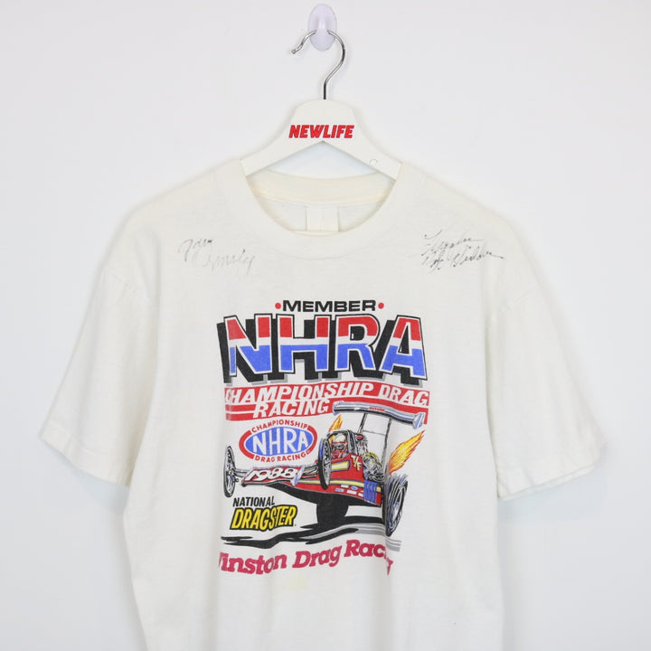 Vintage 1988 National Dragster Racing Tee - L-NEWLIFE Clothing