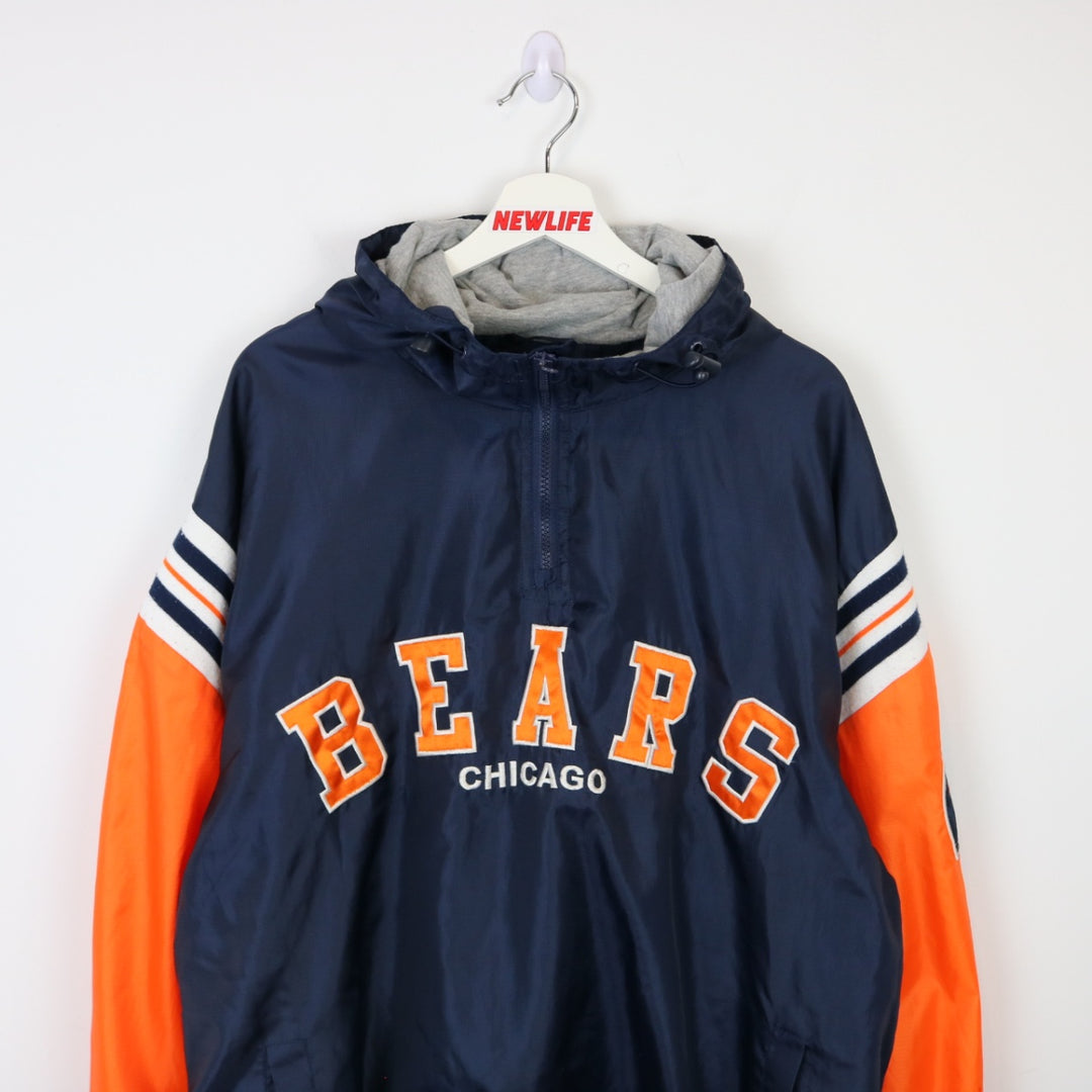 Vintage 00's Chicago Bears Quarter Zip Jacket - XXL-NEWLIFE Clothing