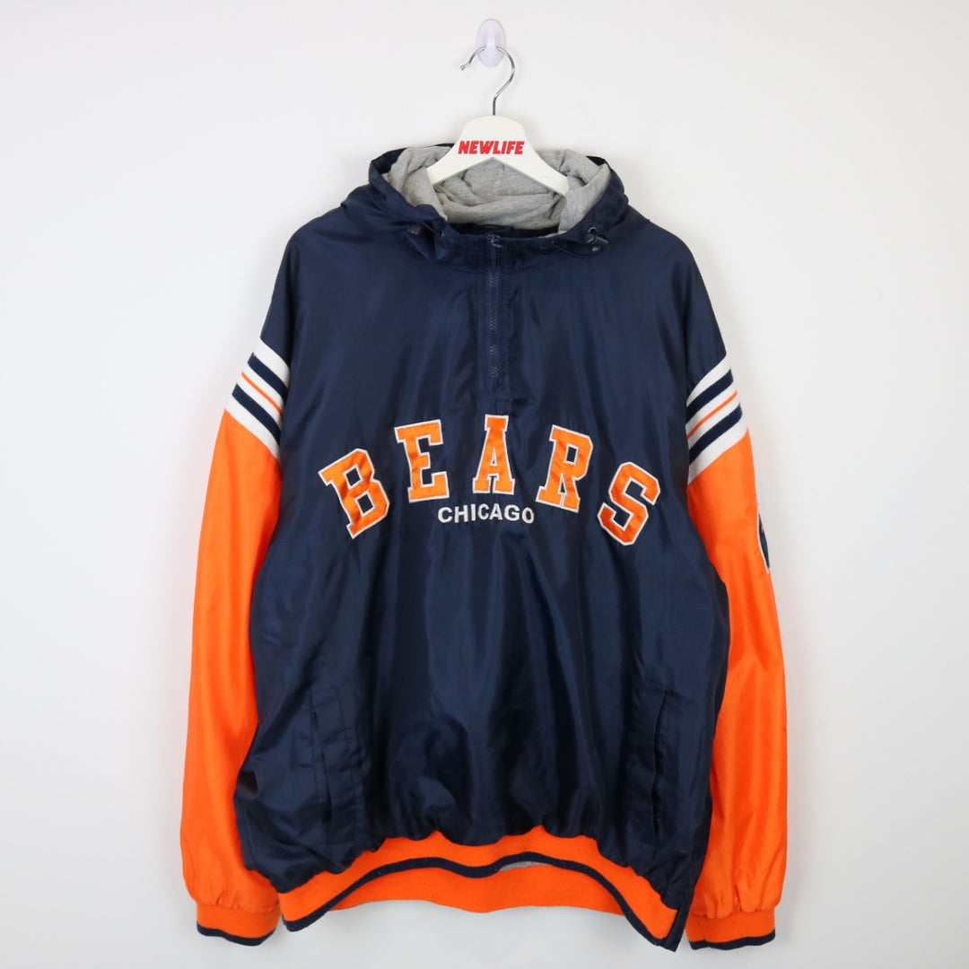 Vintage 00's Chicago Bears Quarter Zip Jacket - XXL-NEWLIFE Clothing