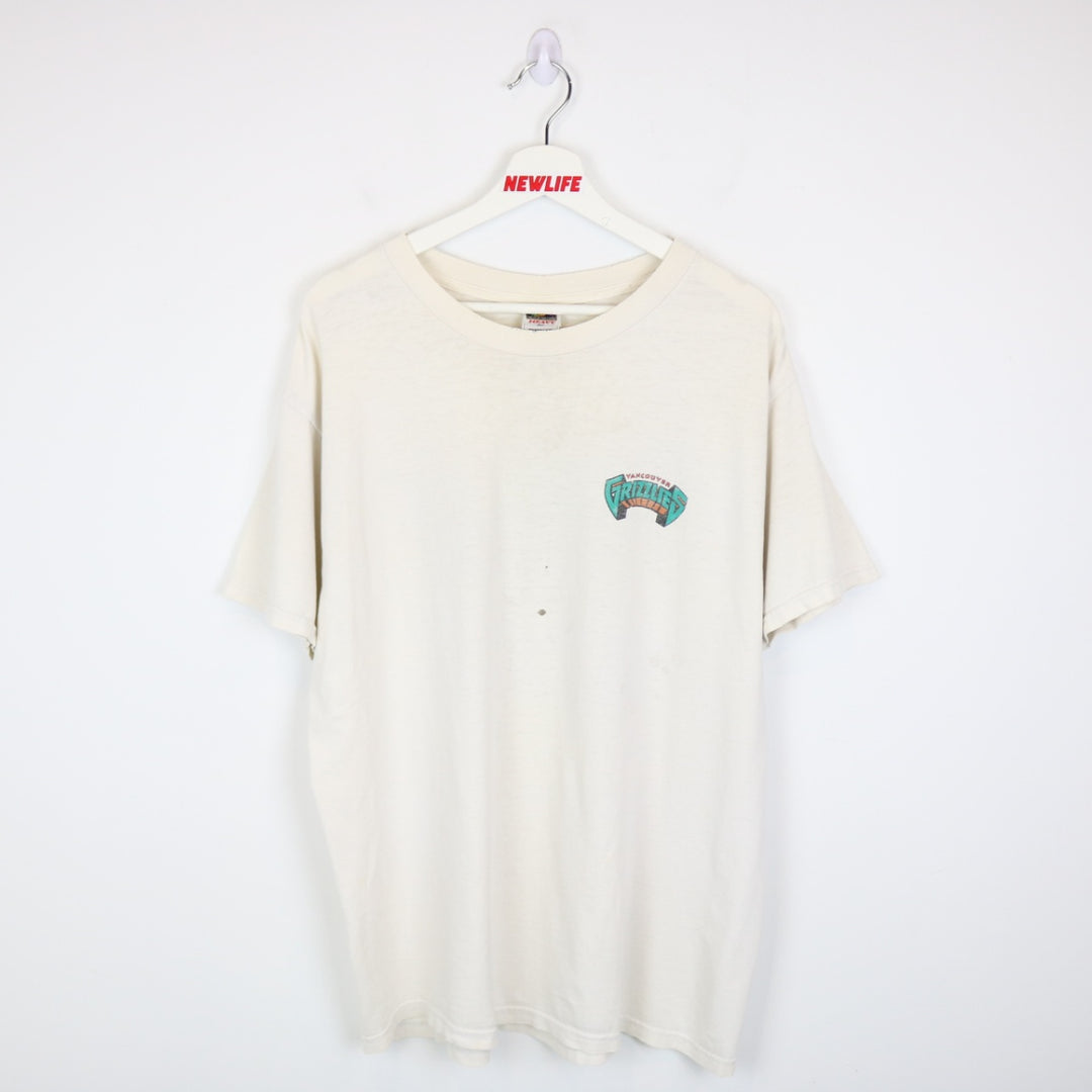 Vintage 90's Vancouver Grizzlies NBA Tee - L-NEWLIFE Clothing