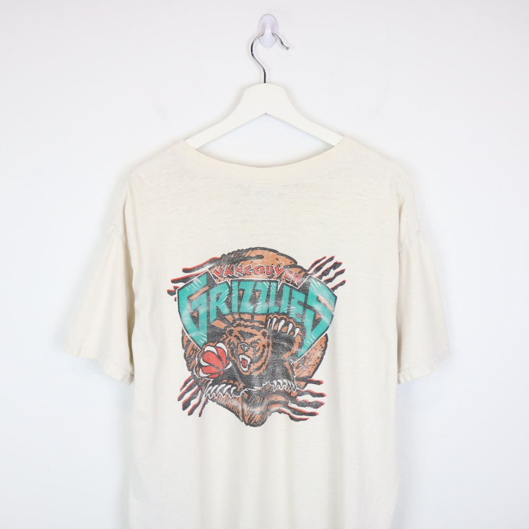 Vintage 90's Vancouver Grizzlies NBA Tee - L-NEWLIFE Clothing