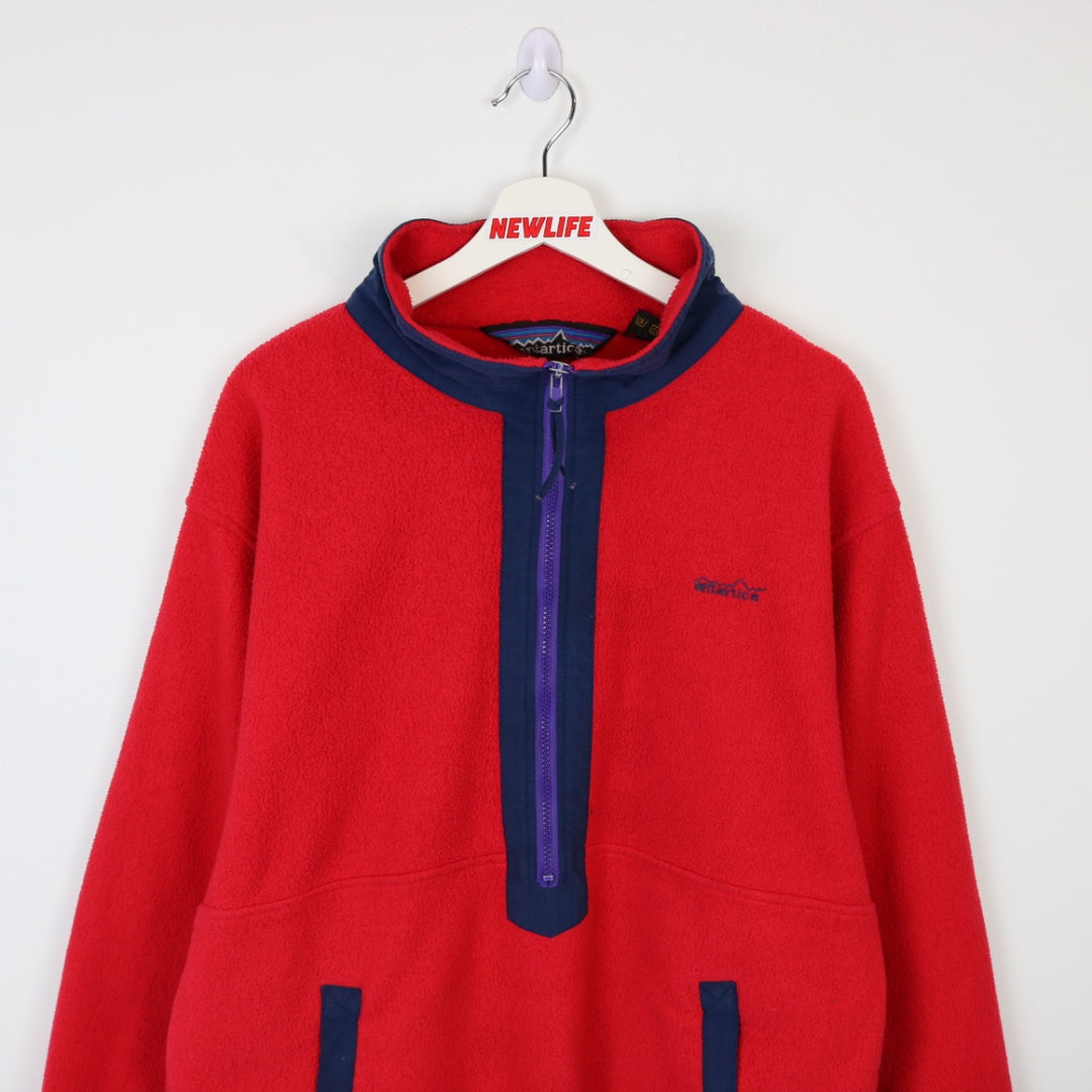 Vintage 90's Antarctica Half Zip Fleece Sweater - L-NEWLIFE Clothing