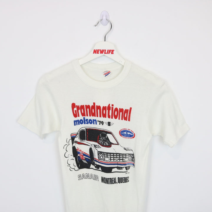 Vintage 1979 Grandnational Montreal Drag Racing Tee - XS-NEWLIFE Clothing