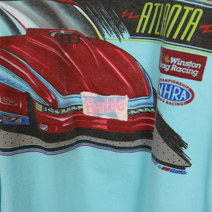 Vintage 1991 Atlanta Southern Nationals Drag Racing Tee - L-NEWLIFE Clothing