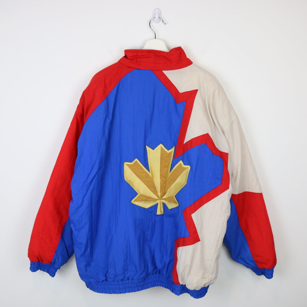 Vintage 90's Molson Canadian Beer Puffer Jacket - XL-NEWLIFE Clothing