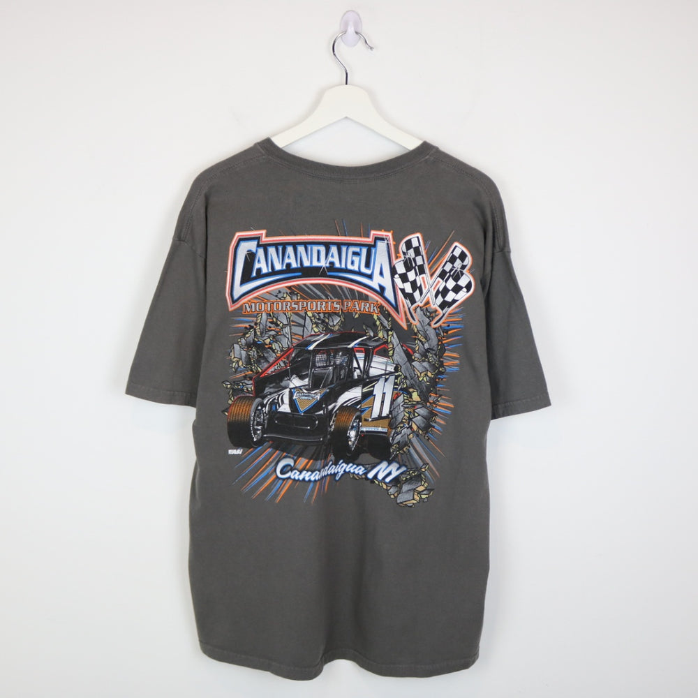 Vintage 00's Canandaigua Motorsports Park Racing Tee - L-NEWLIFE Clothing