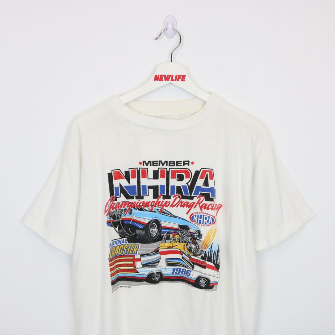 Vintage 1986 Championship Drag Racing Member Tee - L-NEWLIFE Clothing