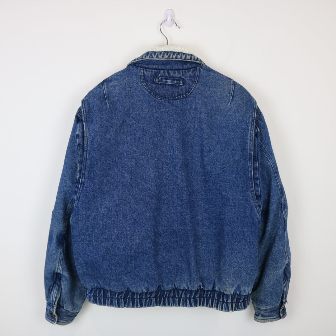 Vintage 80's Spirit River Sherpa Lined Denim Jacket - M-NEWLIFE Clothing