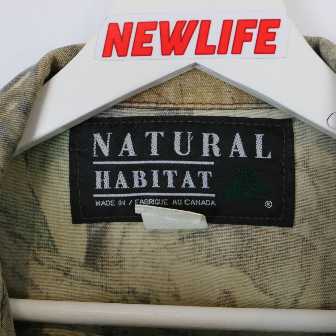 Vintage 80's Natural Habitat Real Tree Camo Jacket - L-NEWLIFE Clothing