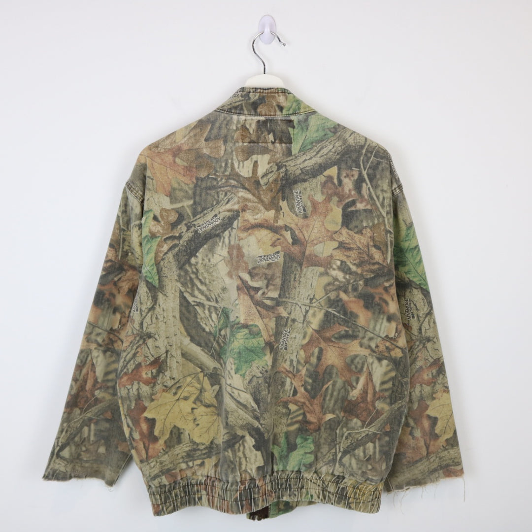 Vintage 80's Natural Habitat Real Tree Camo Jacket - L-NEWLIFE Clothing