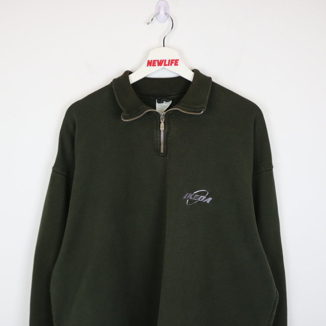 Vintage 90's Ikeda Quarter Zip Sweater - XL-NEWLIFE Clothing