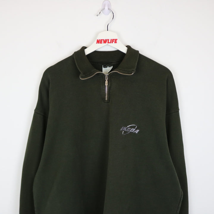 Vintage 90's Ikeda Quarter Zip Sweater - XL-NEWLIFE Clothing