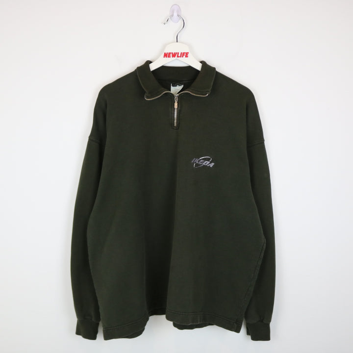 Vintage 90's Ikeda Quarter Zip Sweater - XL-NEWLIFE Clothing