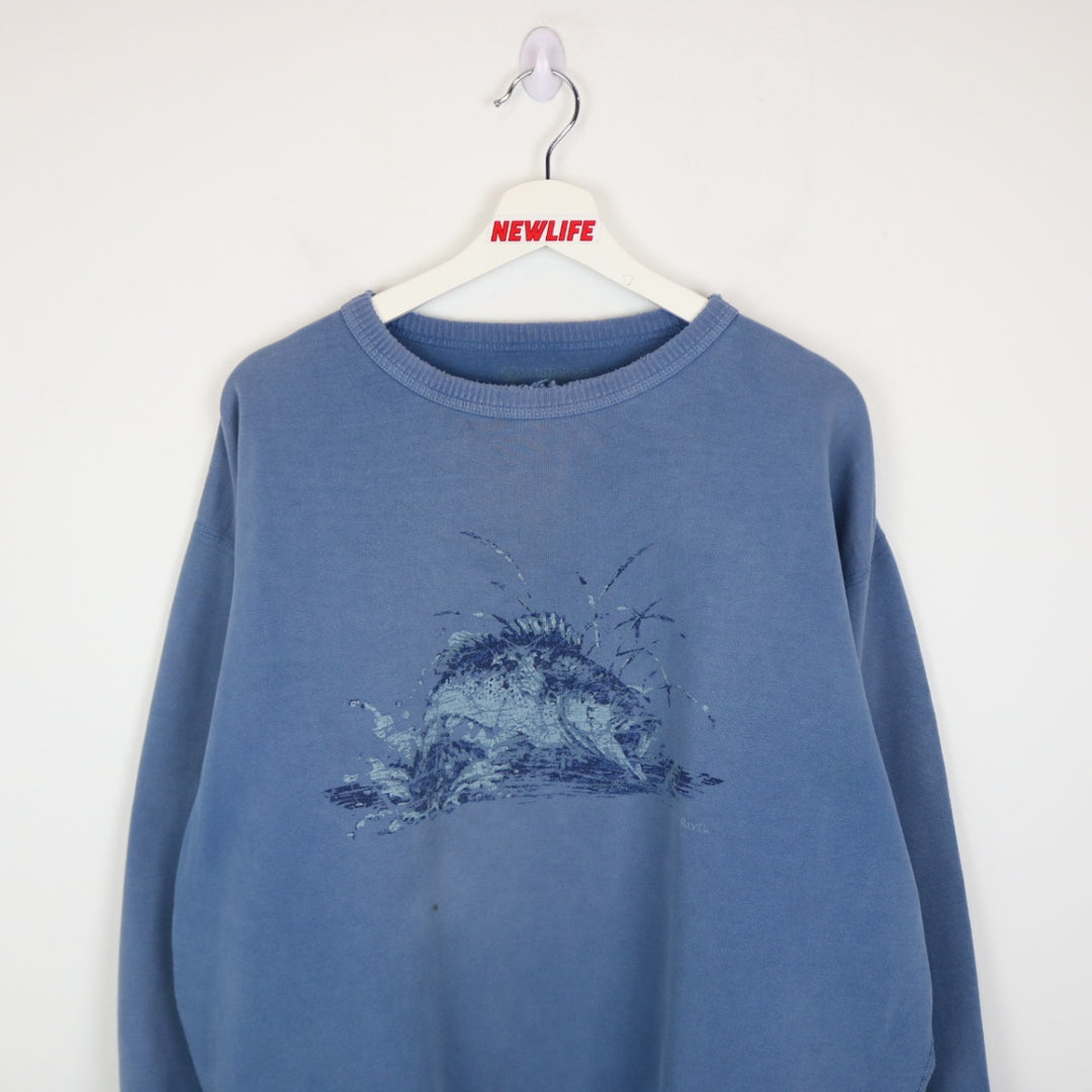 00's Wind River Fish Nature Crewneck - XL-NEWLIFE Clothing
