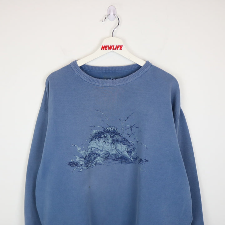 00's Wind River Fish Nature Crewneck - XL-NEWLIFE Clothing