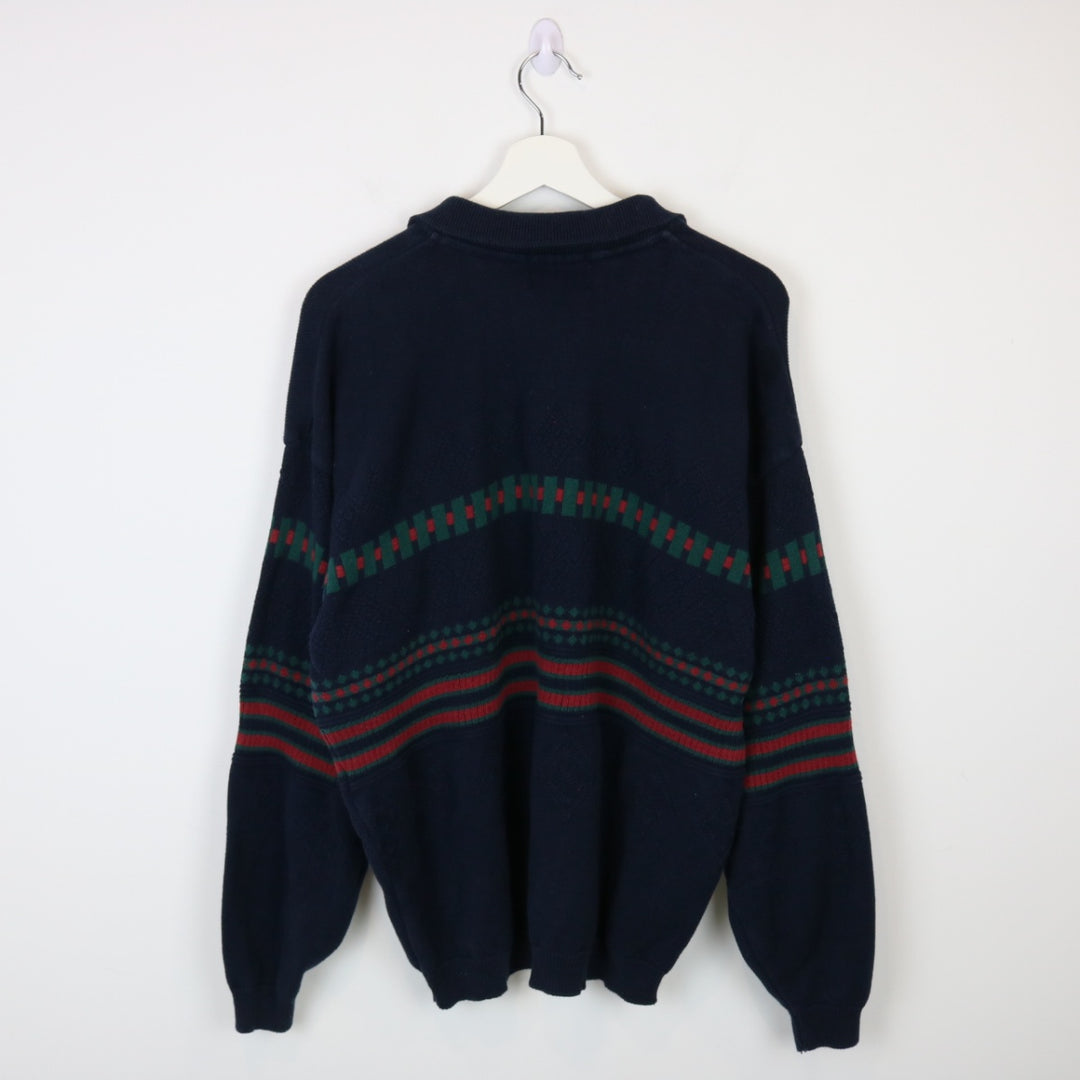 Vintage 90's TT&Co Collared Knit Sweater - L-NEWLIFE Clothing