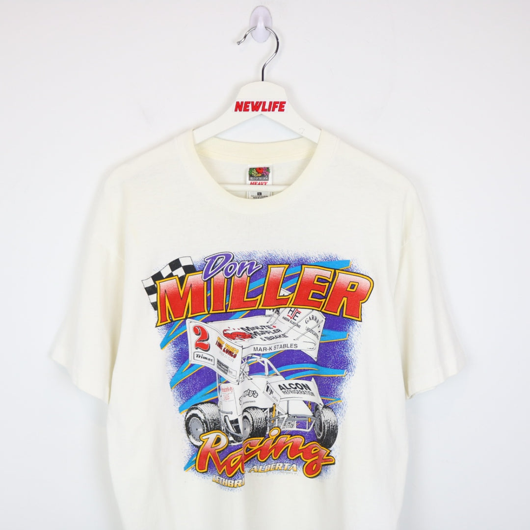 Vintage 90's Don Miller Racing Tee - L-NEWLIFE Clothing