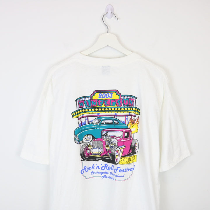 Vintage 2003 Festival Wintersun Australia Car Tee - XL-NEWLIFE Clothing