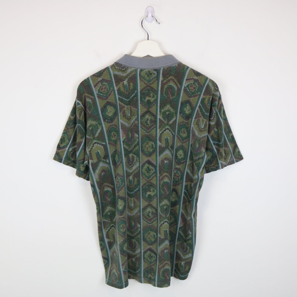 Vintage 90's Champion's Choice Patterned Polo Shirt - S-NEWLIFE Clothing