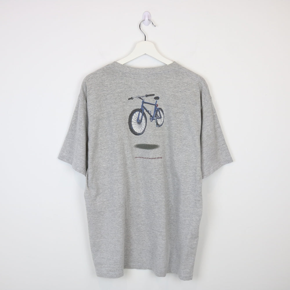 Vintage 90's Discovery Channel Zen & Mountain Biking Tee - L-NEWLIFE Clothing