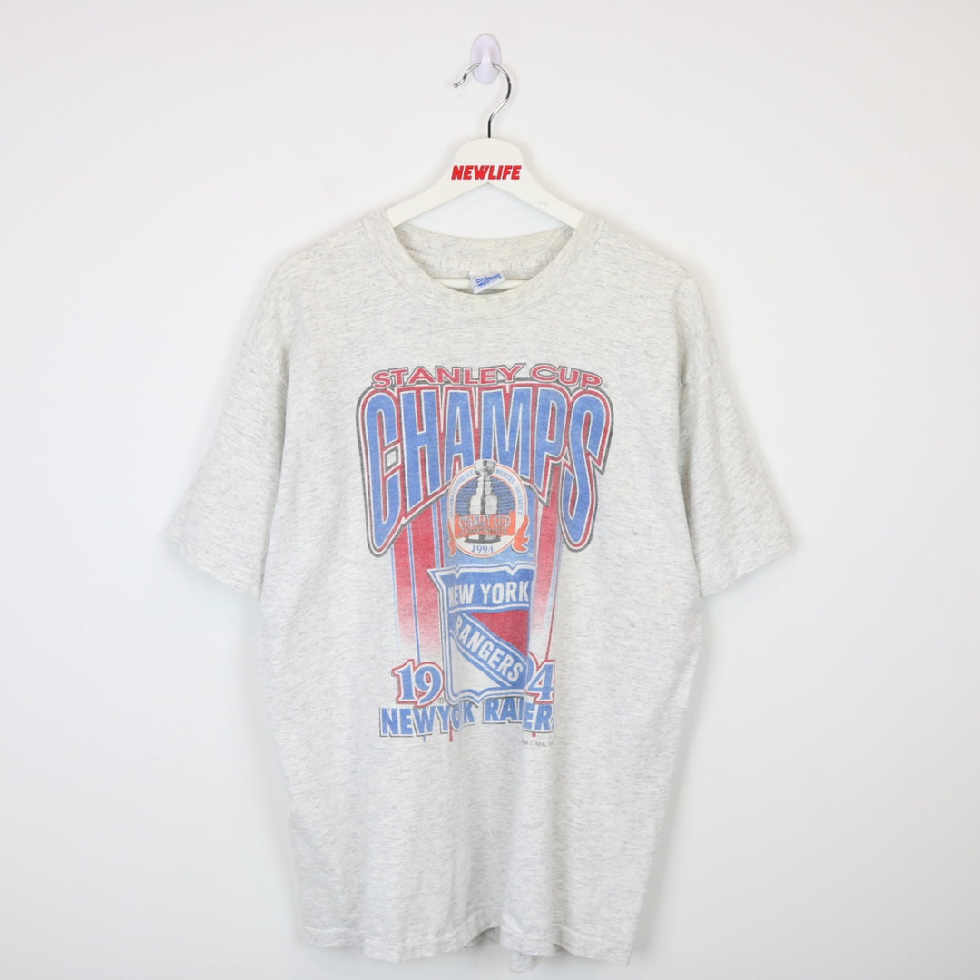 Vintage 1994 Stanley Cup Champions New York Rangers Tee - XL-NEWLIFE Clothing