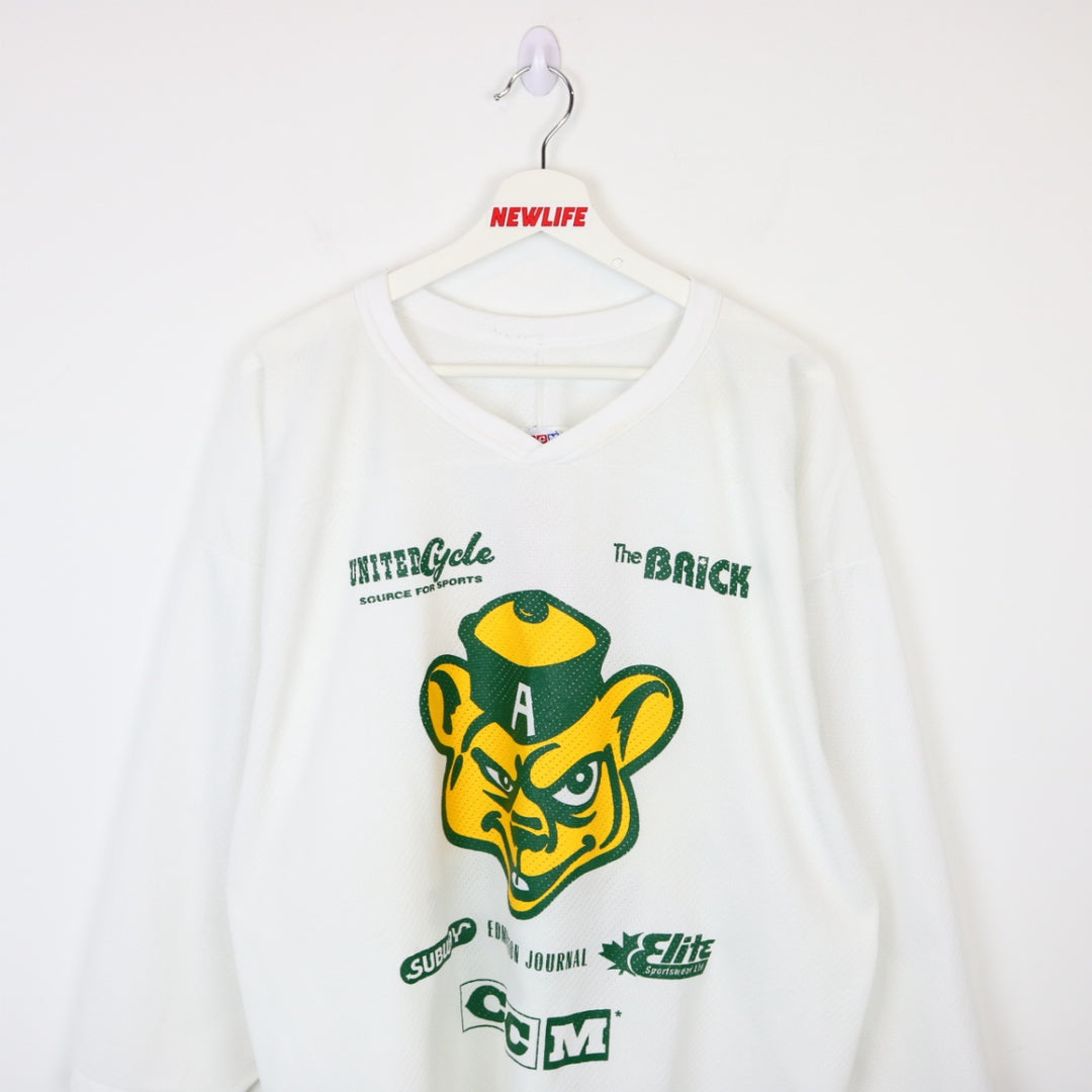 Vintage 1999 CCM University of Alberta Golden Bears Jersey - L-NEWLIFE Clothing