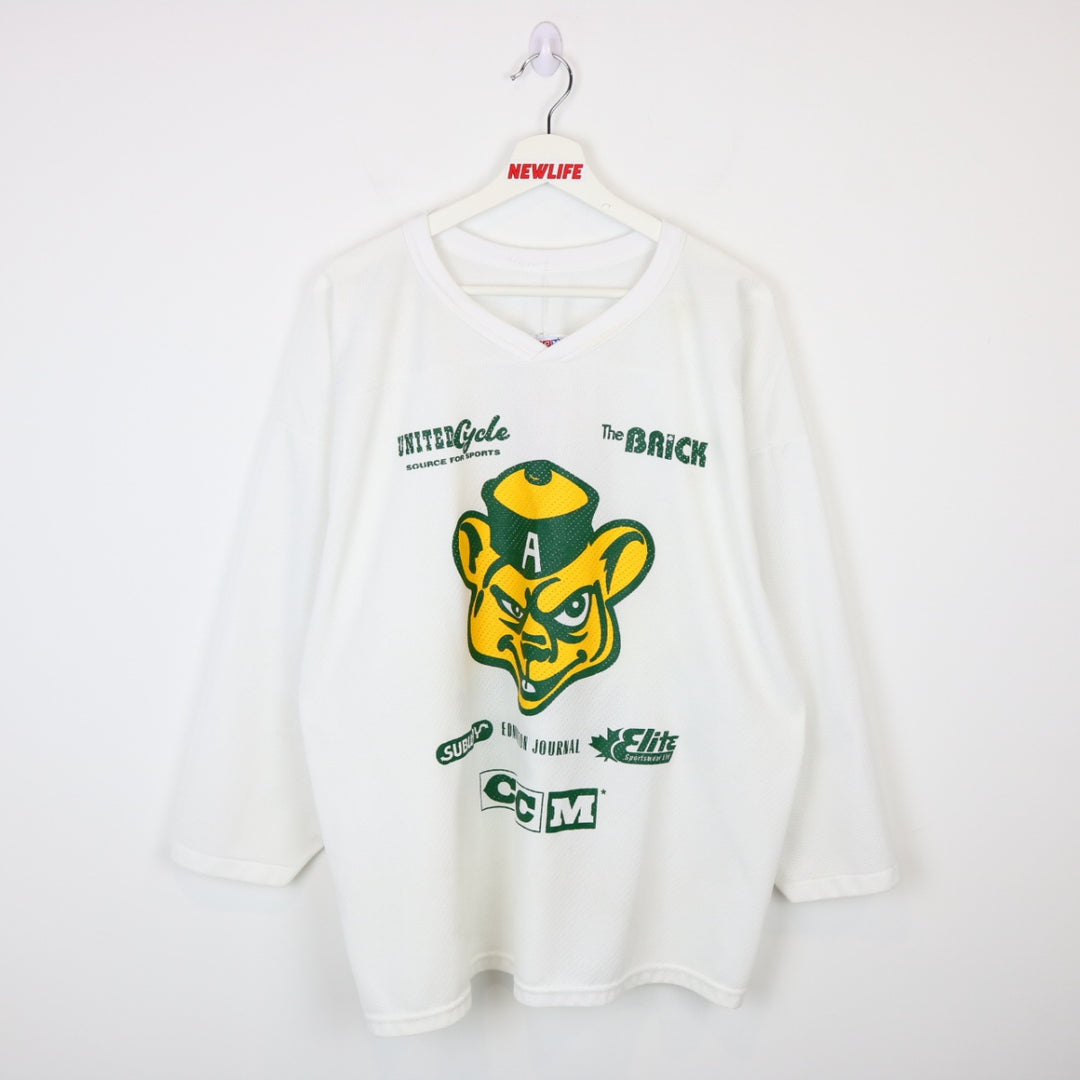 Vintage 1999 CCM University of Alberta Golden Bears Jersey - L-NEWLIFE Clothing