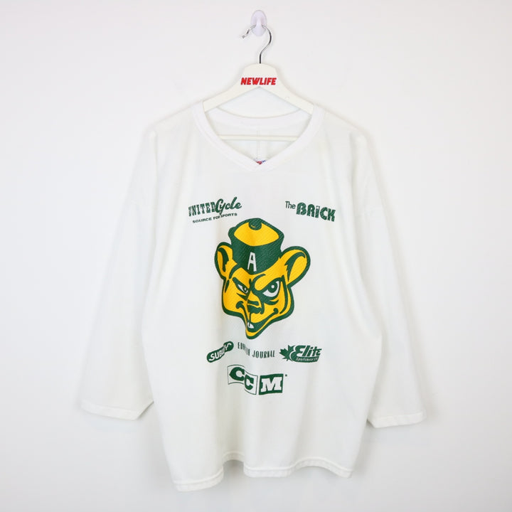 Vintage 1999 CCM University of Alberta Golden Bears Jersey - L-NEWLIFE Clothing