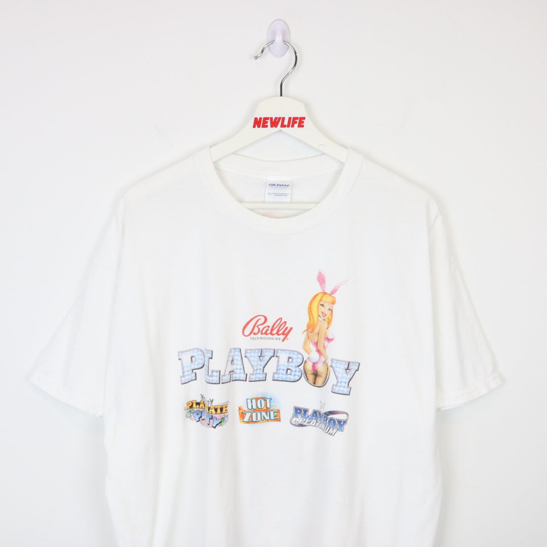 Y2K 2011 Playboy Casino Tee - XL-NEWLIFE Clothing