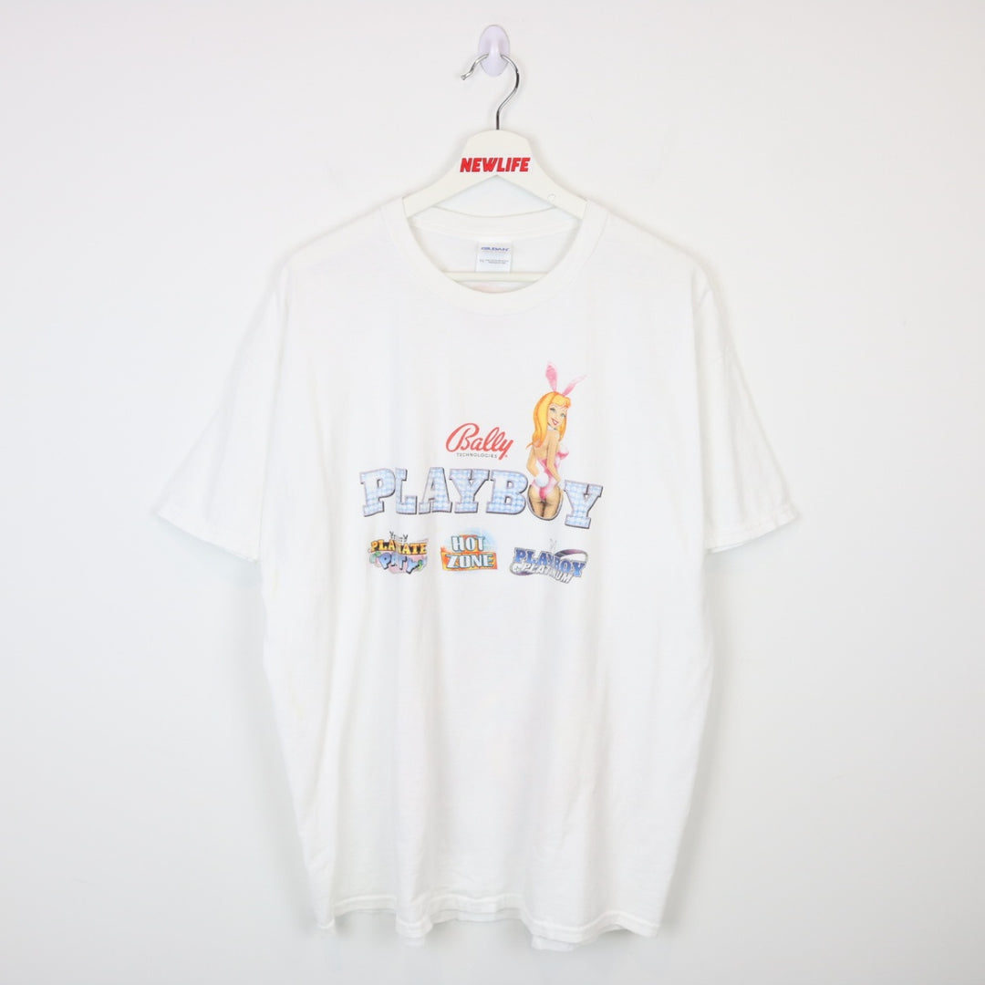 Y2K 2011 Playboy Casino Tee - XL-NEWLIFE Clothing