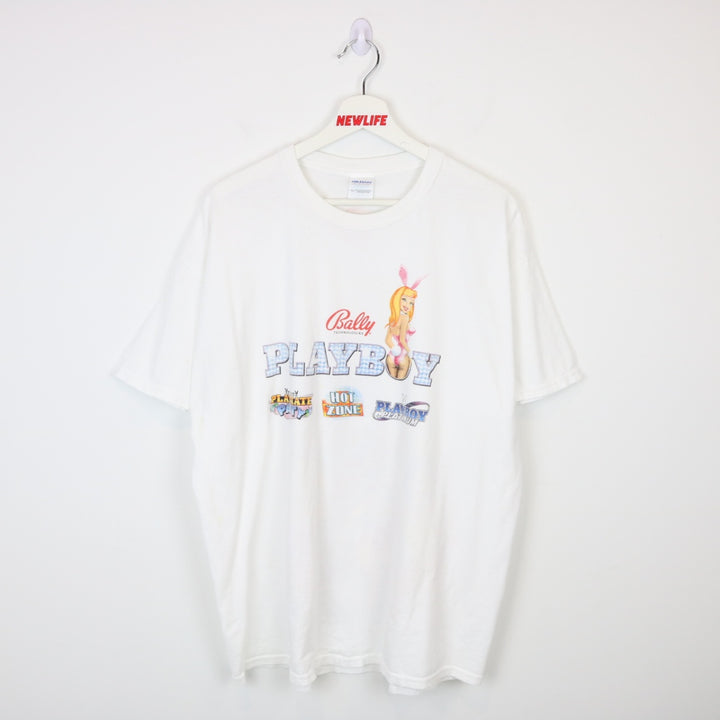 Y2K 2011 Playboy Casino Tee - XL-NEWLIFE Clothing